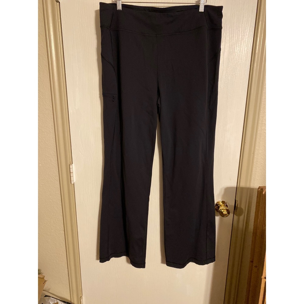 Duluth Trading Co Noga Classic Pants Black Wide Leg XL x33 Perform Trousers
0596